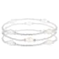 Splendid Pearls Trio of Elastic White Freshwater Pearl Bracelets - image 1