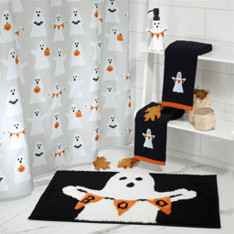 Avanti Ghost Boo Halloween 2pk. Embroidered Hand Towels