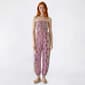 Juniors No Comment Strapless Smock Bodice Harem Jumpsuit-Ottoman - image 1