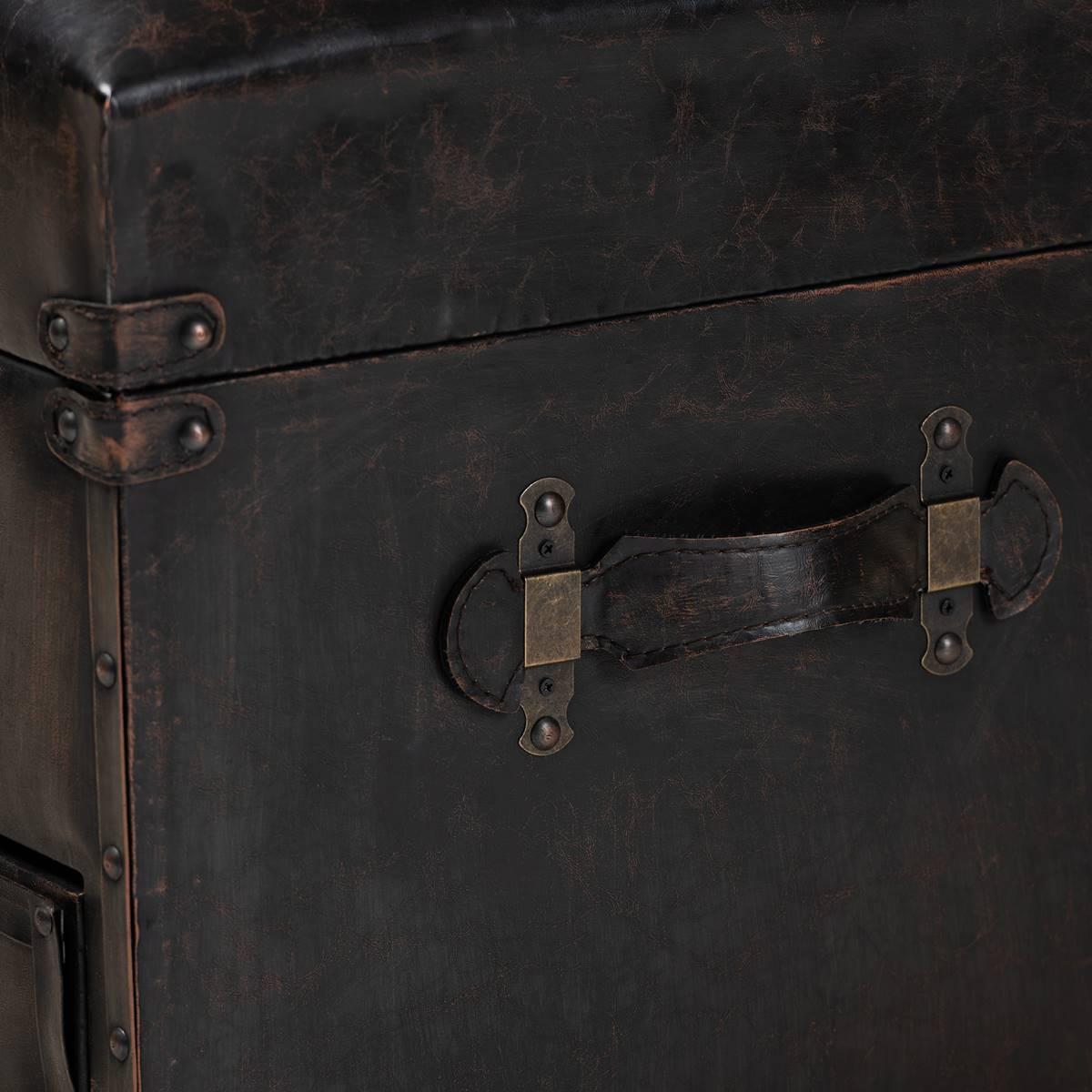 Baxton Studio Callum 2 Drawer Storage Trunk Ottoman