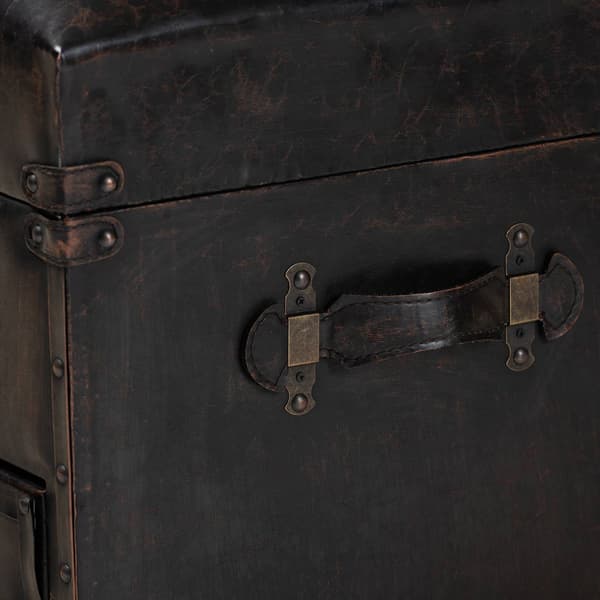 Baxton Studio Callum 2 Drawer Storage Trunk Ottoman
