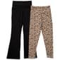 Girls (7-16) No Comment Solid/Animal Flared & Straight Leggings - image 1