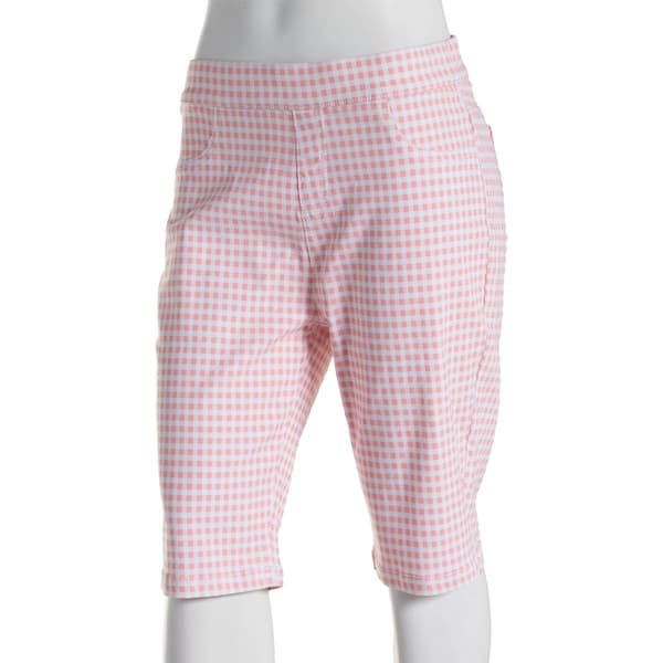 Womens Erika Joey Bermuda Gingham Shorts