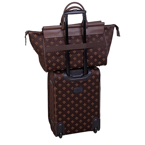 American Flyer Fleur De Lis 4pc. Luggage Set-Black