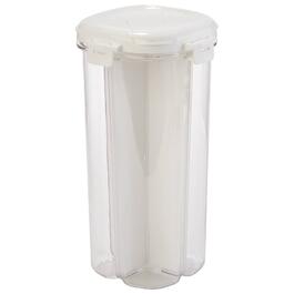 3qt. White 4-Section Canister