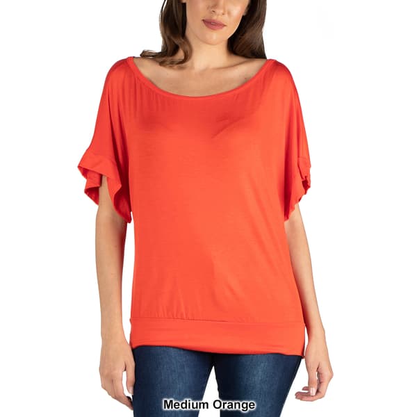 Womens 24/7 Comfort Apparel Loose Fit Dolman Top