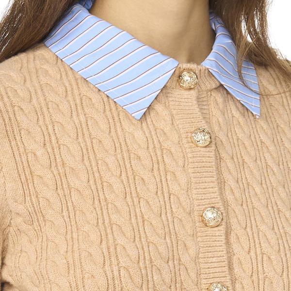 Womens Cece Long Sleeve Two in One Sweater