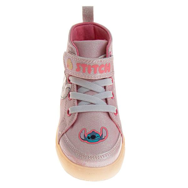 Little Girls Disney Stitch & Angel Light-Up Fashion Sneakers