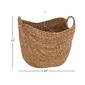 9th & Pike&#174; Extra Large Oval Natural Seagrass Wicker Tote - image 7