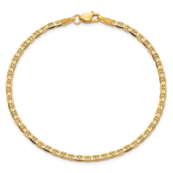 Gold Classics&#40;tm&#41; 10kt. Gold 2.4mm Anchor Chain Bracelet - image 