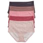 Womens Laura Ashley 5pk. Light Weight Nylon Microfiber Brief w/ - image 2