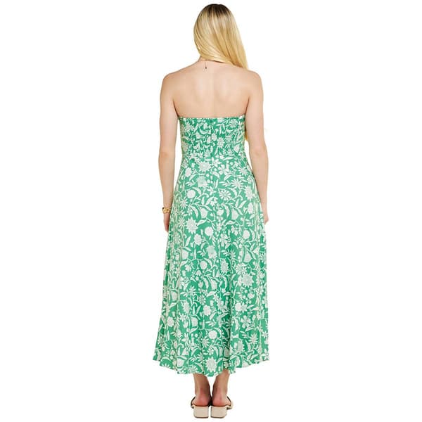 Juniors Trixxi Strapless Keyhole Neck Midi Dress
