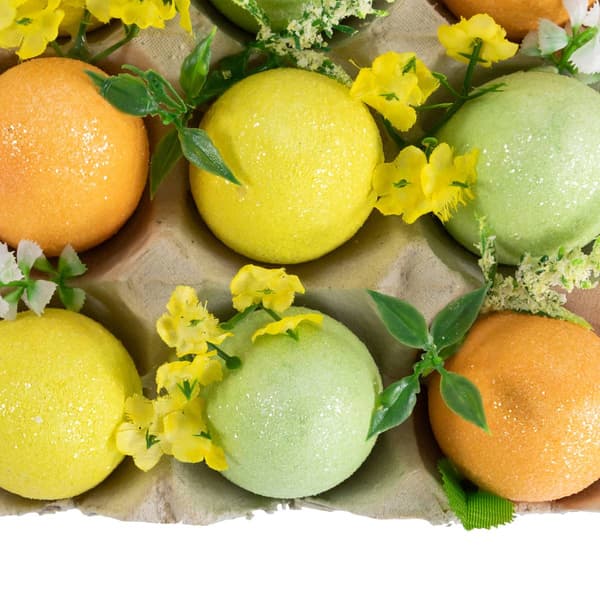 Northlight Seasonal Carton of Glittered Easter Eggs