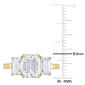 Diamond Classics&#8482; 10kt. Yellow Gold 3-Stone Ring - image 3