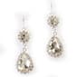 Rosa Rhinestones Crystal Double Drop Earrings - image 1