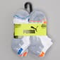 Boys Puma&#40;R&#41; 6pk. Terry Low Cut Socks - White/Grey - image 1