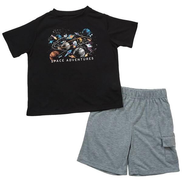 Boys Architect 2pc. Pajama Space Tee &amp; Shorts Set - Black - image 