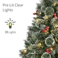 Puleo International 3ft Pre-Lit Adorned Snowy Pine Christmas Tree - image 4