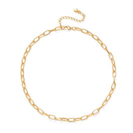 Wearable Art Gold-Tone Frontal Chain Necklace