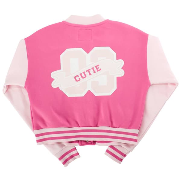 Girls &#40;7-16&#41; No Comment Cutie 99 Varsity Bomber Jacket