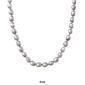 Splendid Pearls 14kt. White Gold Silver Baroque Pearl Necklace - image 3