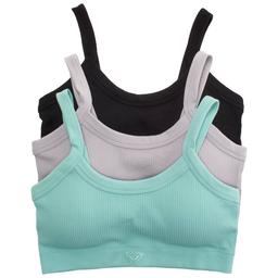 Womens Roxy 3Pk Ribbed Bralette - RX6570-3PKAB