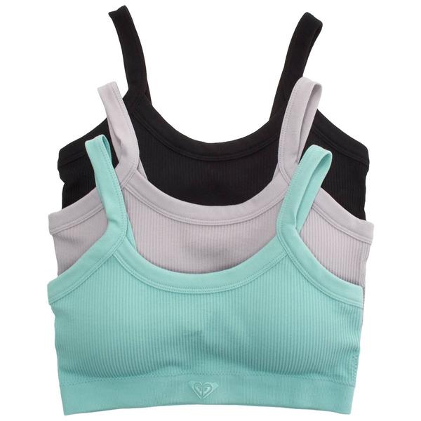 Womens Roxy 3Pk Ribbed Bralette - RX6570-3PKAB - image 