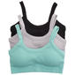 Womens Roxy 3Pk Ribbed Bralette - RX6570-3PKAB - image 1