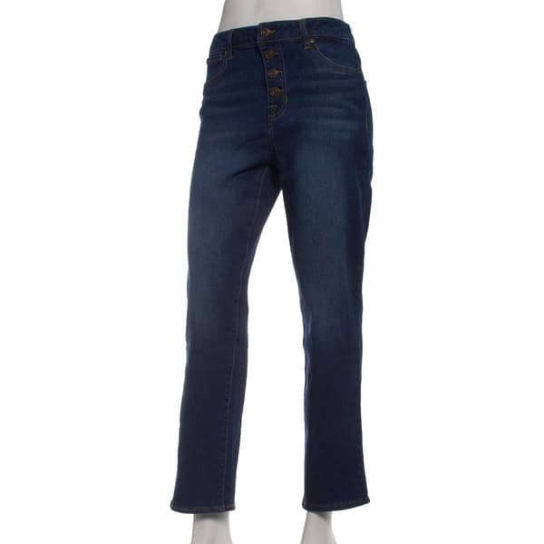Womens Vintage United Four Shank Straight High-Rise Slim Jeans - image 