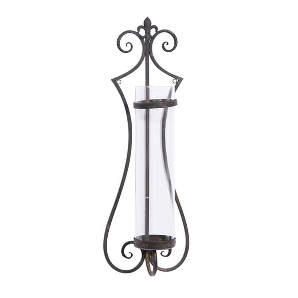 9th & Pike&#174; Black Iron Traditional Wall Sconce