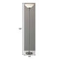 HomeRoots 73in. Silver Torchiere Floor Lamp With Cone Shade - image 3