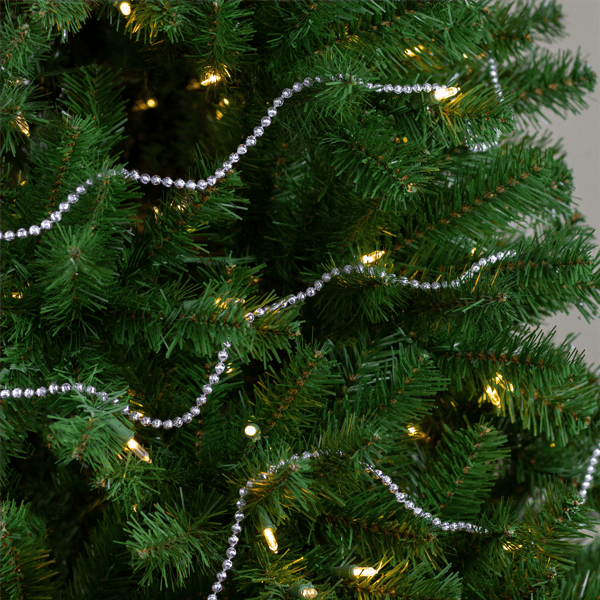 Northlight 15ft. Celestial Silver Lame Beaded Christmas Garland - image 