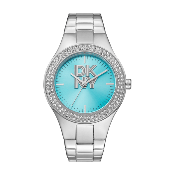 Womens DKNY Parsons Glitz Light Blue Dial Watch - DK1L025M0035