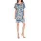 Womens 24/7 Comfort Apparel Loose Fit Paisley T-Shirt Dress - image 1