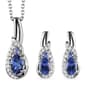 Gemstone Classics&#40;tm&#41; Tanzanite Earrings and Pendant Jewelry Set - image 1