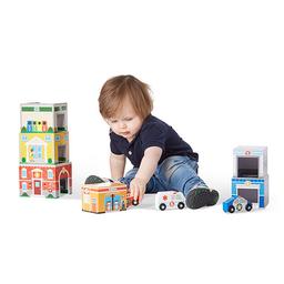 Melissa &amp; Doug® Nesting &amp; Sorting Buildings &amp; Vehicles