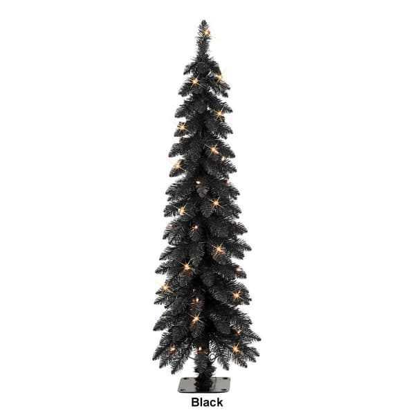 Puleo International 4ft. Pre-Lit Artificial Alpine Christmas Tree