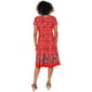 Womens Sami & Jo Short Sleeve Seam Paisley A-Line Dress - image 2