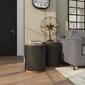 9th & Pike® 2pc. Rustic Black Metal Accent Table Set - image 10