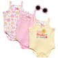 Baby Girl &#40;3-9M&#41; Little Beginnings&#40;R&#41; 4pc. Big Smile Bodysuits - image 1