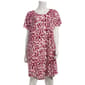 Plus Size Nicole Miller Short Sleeve Watercolor Leaves Nightshirt - image 2