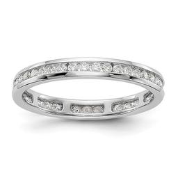 Endless Affection(tm) White Gold Channel Set Band