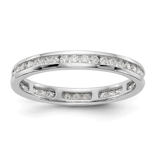 Endless Affection(tm) White Gold Channel Set Band - image 