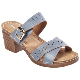 Womens Patrizia Crosanvi Blue Slide Strappy Sandals