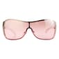 Womens SOUTHPOLE Rhinestone Temple Shield Sunglasses - image 2