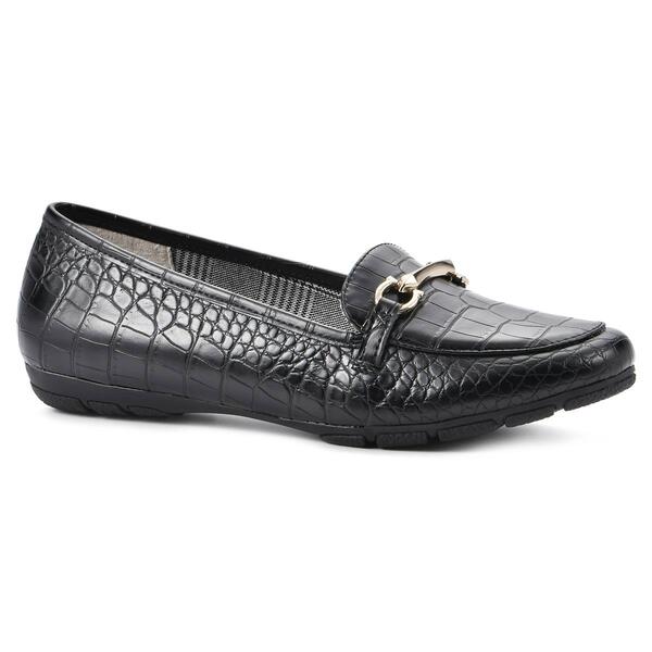 Womens Cliffs by White Mountain Glowing Croco Loafers - image 
