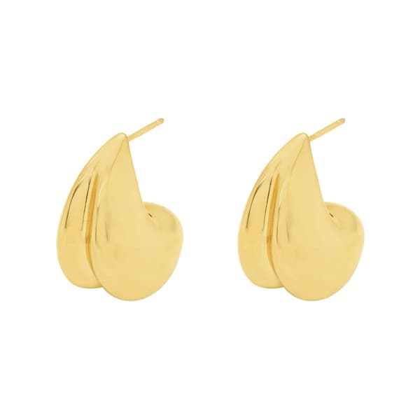 14kt. Gold Plated Tear Drop Earrings - image 
