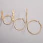 Design Collection Gold-Tone Multi Crystal Hoop Earrings - image 1