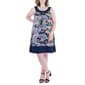 Plus Size 24/7 Comfort Apparel Floral Knee Length Shift Dress - image 1