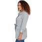Womens Ruby Rd. Set Sail Stripe Snap Front Anorak Jacket - image 3